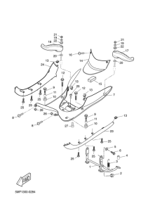 XN150 Stand. footrest