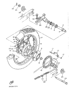 XT500T Переднее колесо