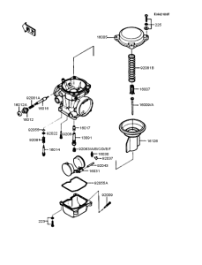 ZX400 Карбюратор в разборе