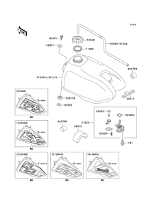 KX60 Топливный бак