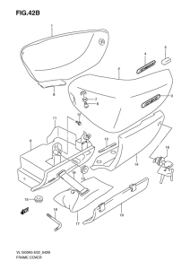 VL1500 Обтекатель задний