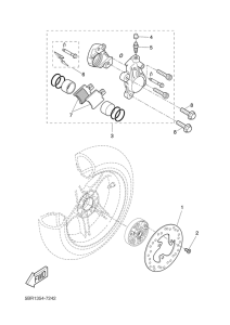 YQ50L Задний суппорт