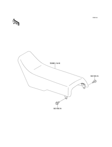 KX500 Сиденье