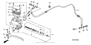 VTX1800S1 Цилиндр сцепления