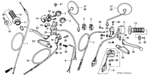 XL185 Handle lever / switch / cable