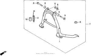 CB750 Подножка центральная