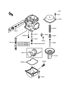 ZR750 Карбюратор в разборе