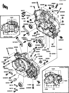 VN1500 Crankcase(1 / 2)