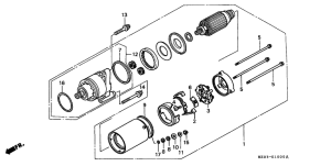 GL1500C Стартерный мотор