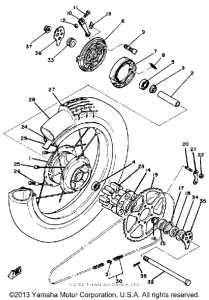 SR250TH Переднее колесо