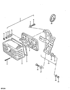GP125 Задний комбинированный сигнал