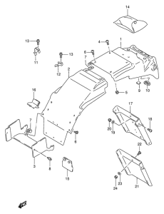 GSX-R1100 Заднее крыло