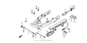 NSR50R Swingarm + chain case