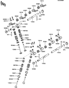 ZX600 Клапана