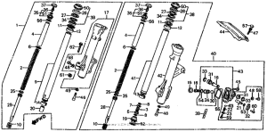 CB1000 Front shock asborber