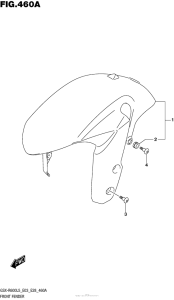 GSX-R600 Front Fender (Gsx-R600L5 E03)