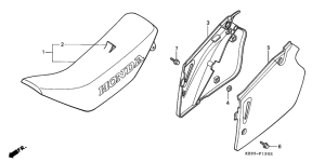 CR250R Seat / side cover