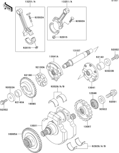 VN1500 Коленвал