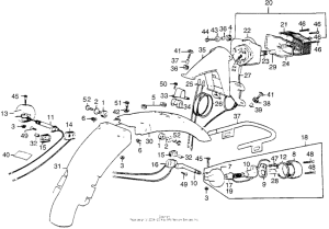 CL360 Rear fender + taillight + right rear turn signal