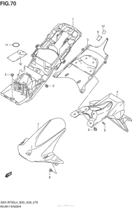 GSX-R750 Rear Fender (Gsx-R750L4 E33)