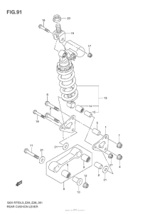 GSX-R750 Rear Cushion Lever (E03)