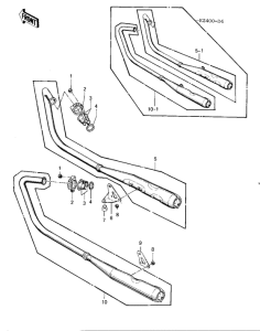 KZ400 Глушитель