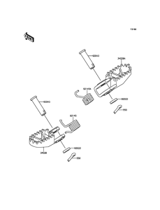 KX65 Подножки
