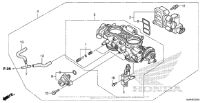 GL1800C Корпус Дросселя