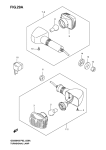 GS500 Поворотники