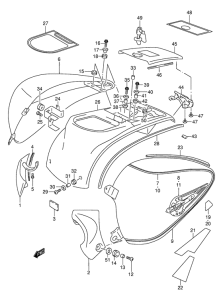 VL1500 Боковая крышка