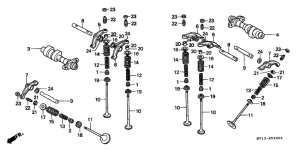 XRV750 Распред вал / клапана