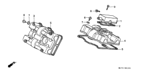 VFR750F Крышка головки цилиндров