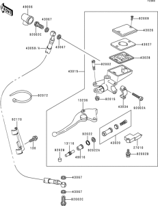 ZR1100 Цилиндр сцепления