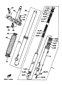DT200U DT200UW Вилка передней оси