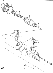 CS125 Стартерный мотор