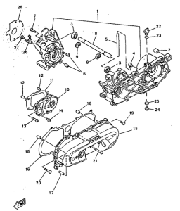 YN50R Картер двигателя