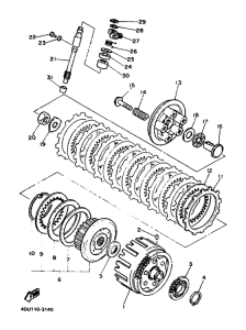 XJ600S Сцепление