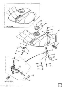 RD350LCF(20KW) Топливный бак