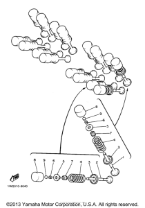 YZF600RTC Клапана