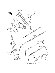 VN900 Тросы управления