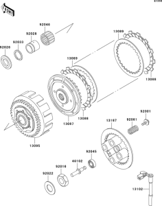EX250 Сцепление