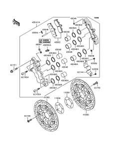 ZX1200 Передний тормоз