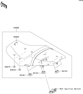 ZX1400 Сиденье