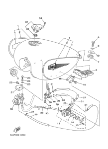 XV125S Топливный бак