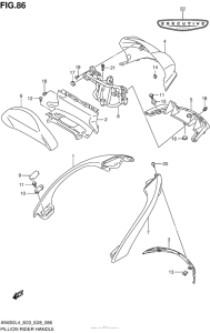 AN650Z Pillion Rider Handle (An650Zl4 E28)