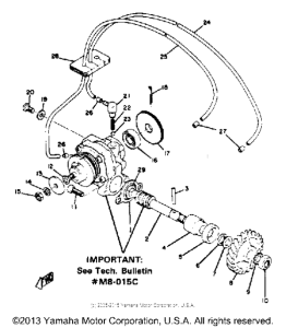 RD350A Масляный насос