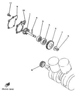 RD350LC Водяной насос
