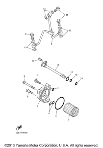 YZ426FM Масляный фильтр