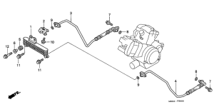 VTR1000F Масляный радиатор