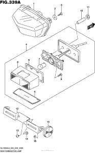DL1000 (ABS) Задний фонарь